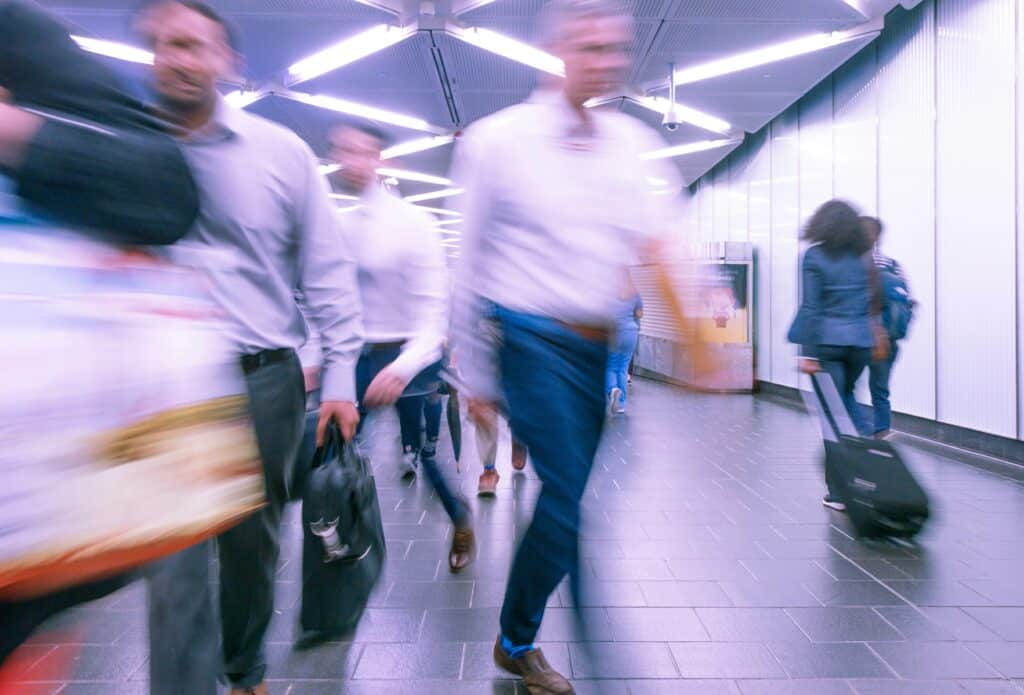 Say thanks! Give a shoutout to Martin Adams on social or copy the text below to attribute. Blurred people - by Martin Adams on Unsplash
