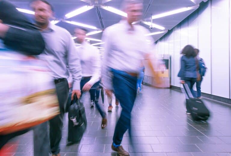 Say thanks! Give a shoutout to Martin Adams on social or copy the text below to attribute. Blurred people - by Martin Adams on Unsplash